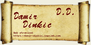 Damir Dinkić vizit kartica